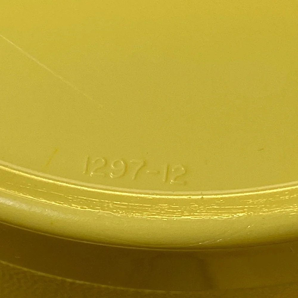 Vintage Tupperware Goldenrod Servalier Bowl Set 3‎ Bowls 3 Lids Floral Pattern